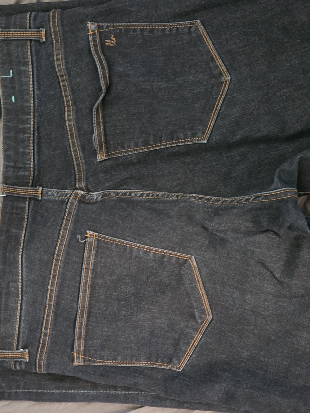 LuLaRoe Women's Skinny Jeans - Dark Blue with Contrast Stitching - Picture 3 of 5